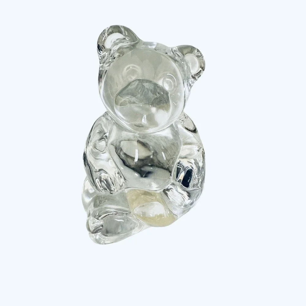 Princess House 24% Lead Crystal Bear Figurine‎ Clear Glass